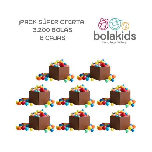 PACK 8 CAJAS DE BOLAS BOLAKIDS